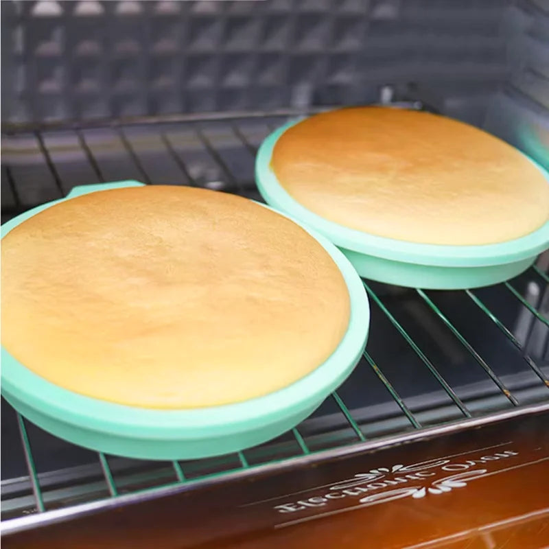 Silicone Cake Mold Set – 4, 6, 8 Inch