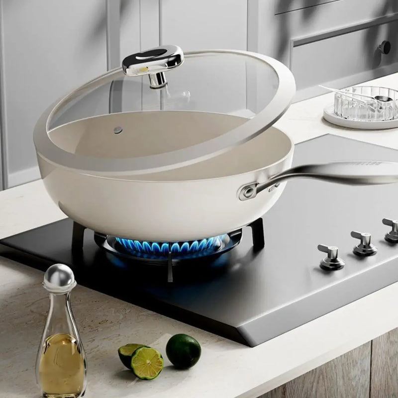 Three separated cooking zones
