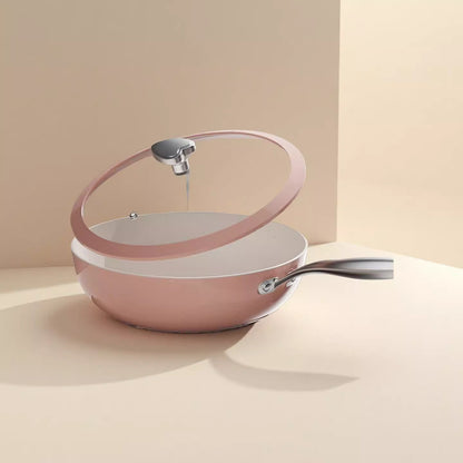 Pebble ceramic glaze non-stick pan
