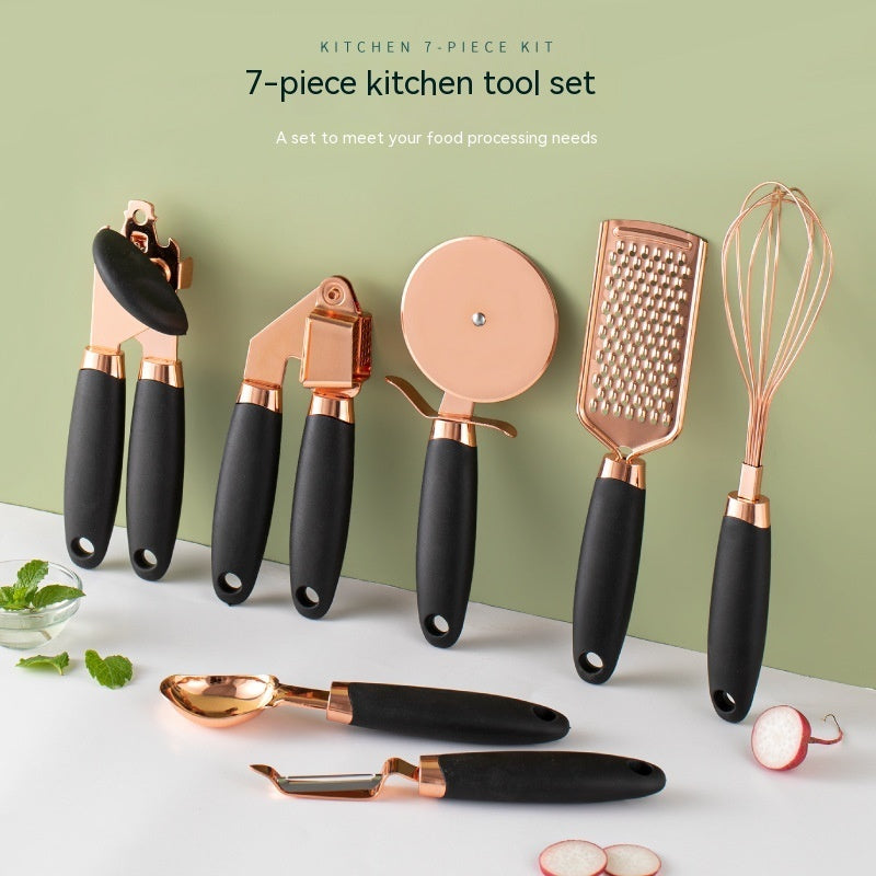Kitchen Peeler Gadget Copper Plating Set
