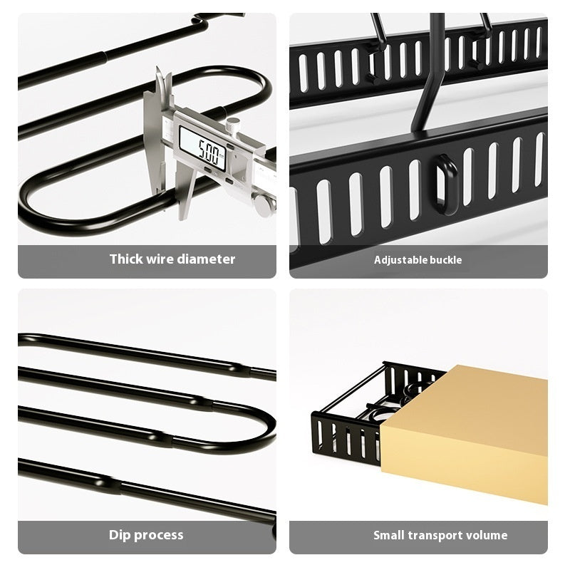Removable Folding Multi-functional Kitchen Rack