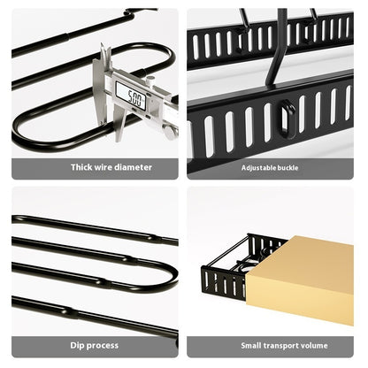 Removable Folding Multi-functional Kitchen Rack
