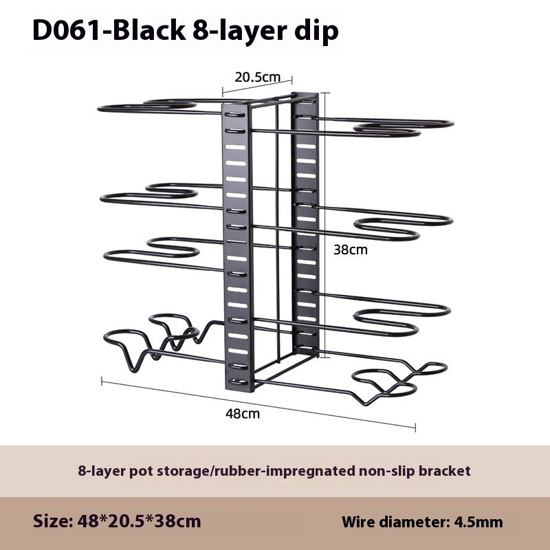 Removable Folding Multi-functional Kitchen Rack