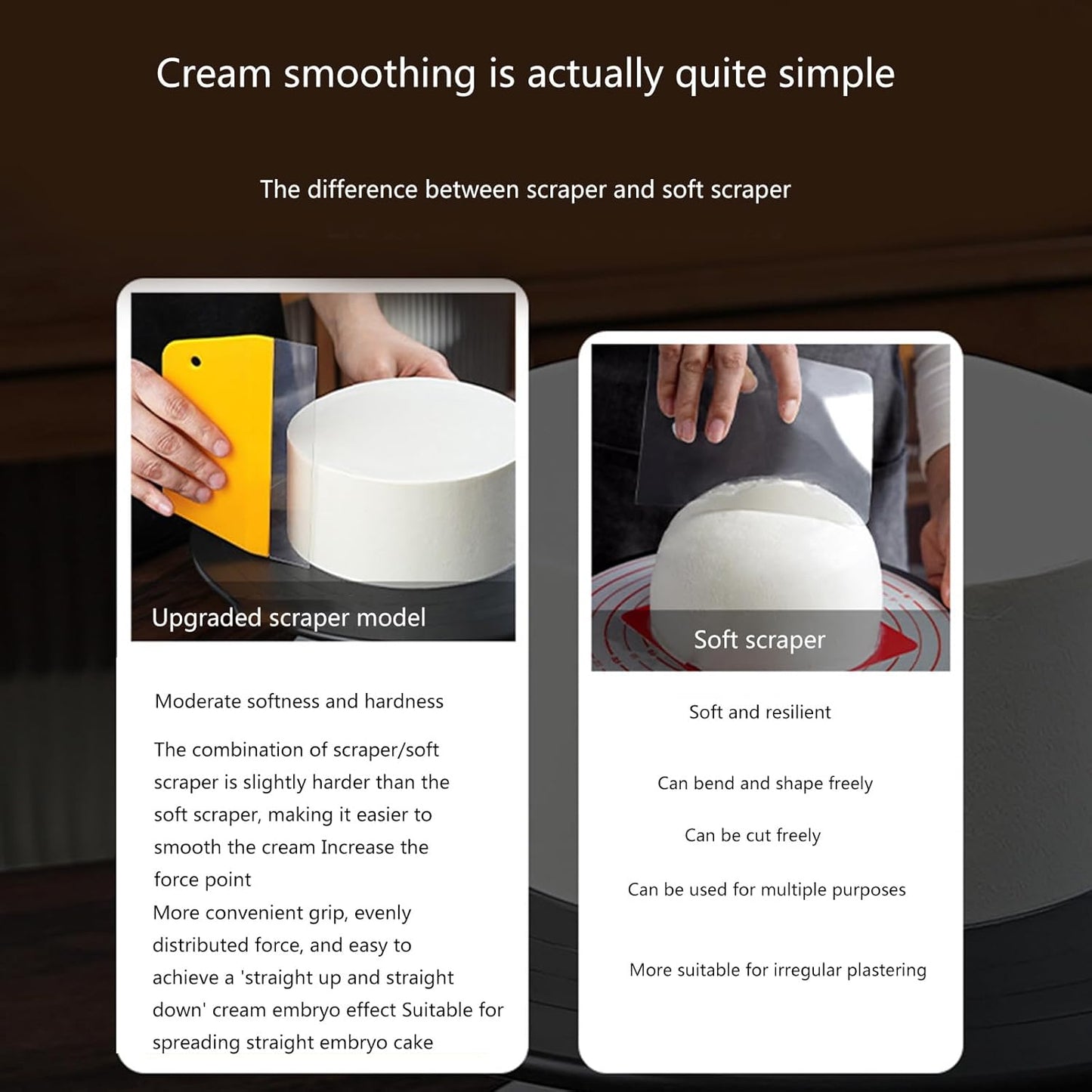Professional Cake Cream Scraper