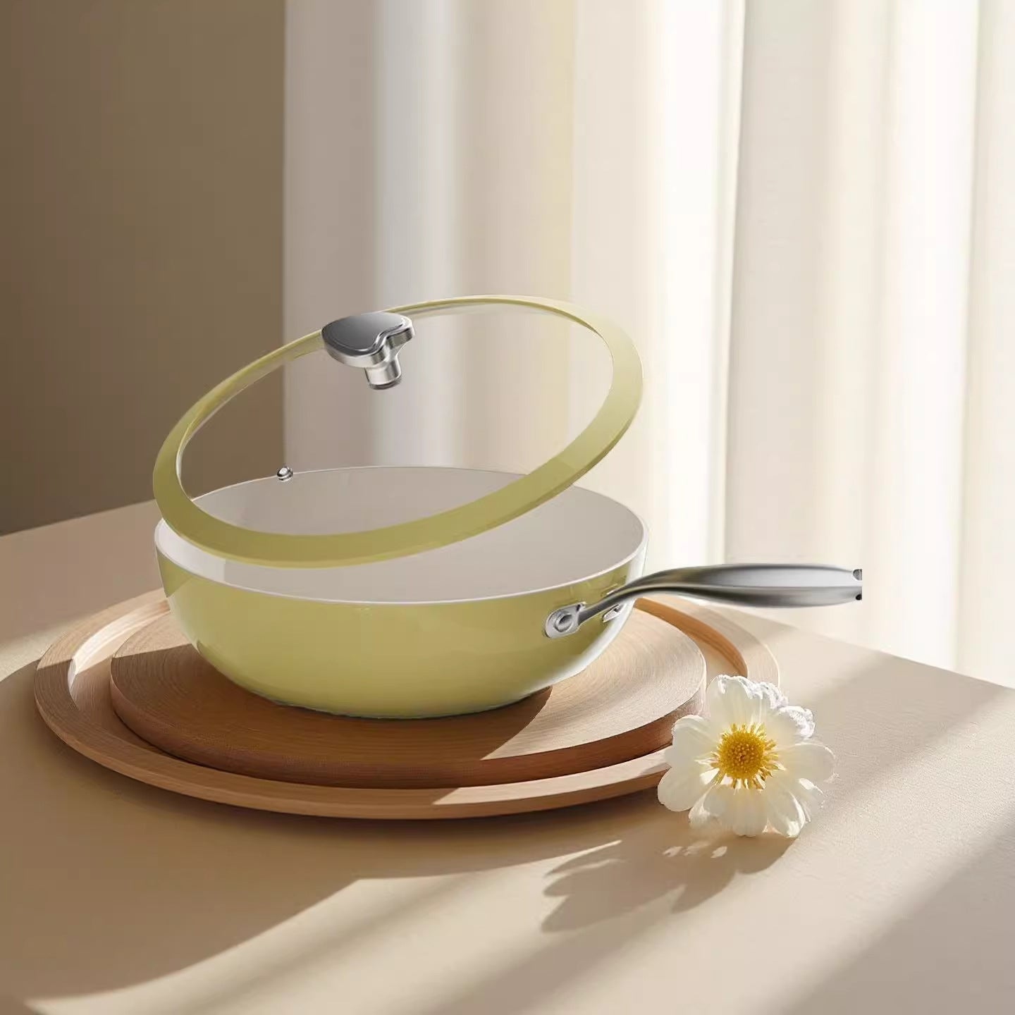 Pebble ceramic glaze non-stick pan