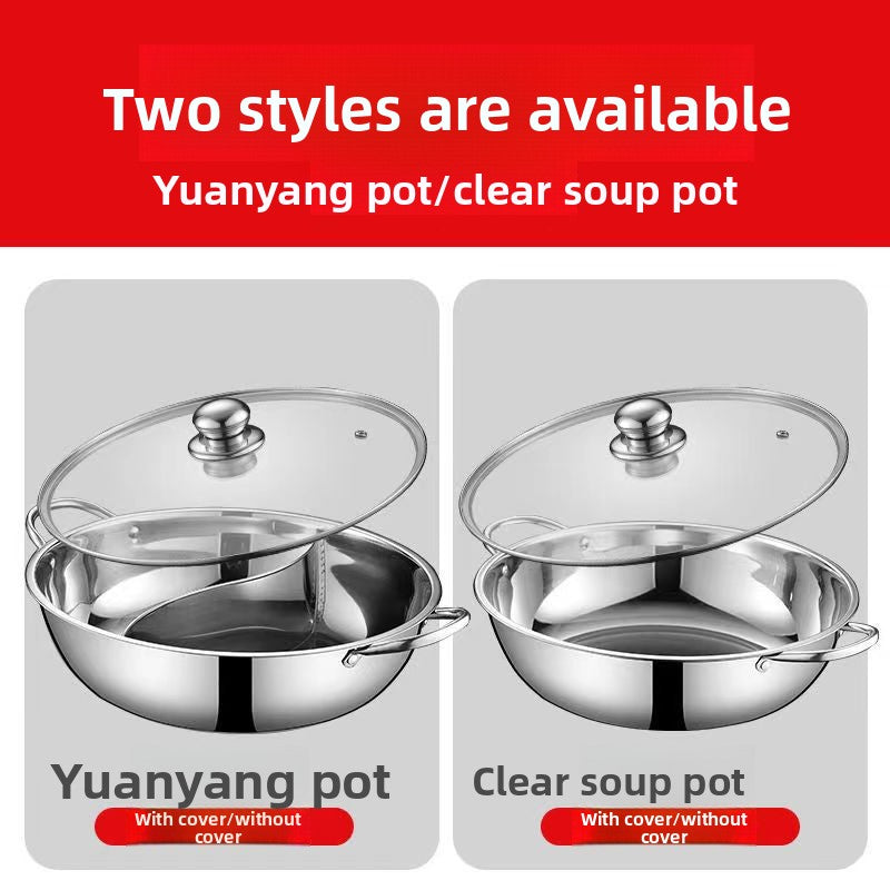 Stainless steel pot
