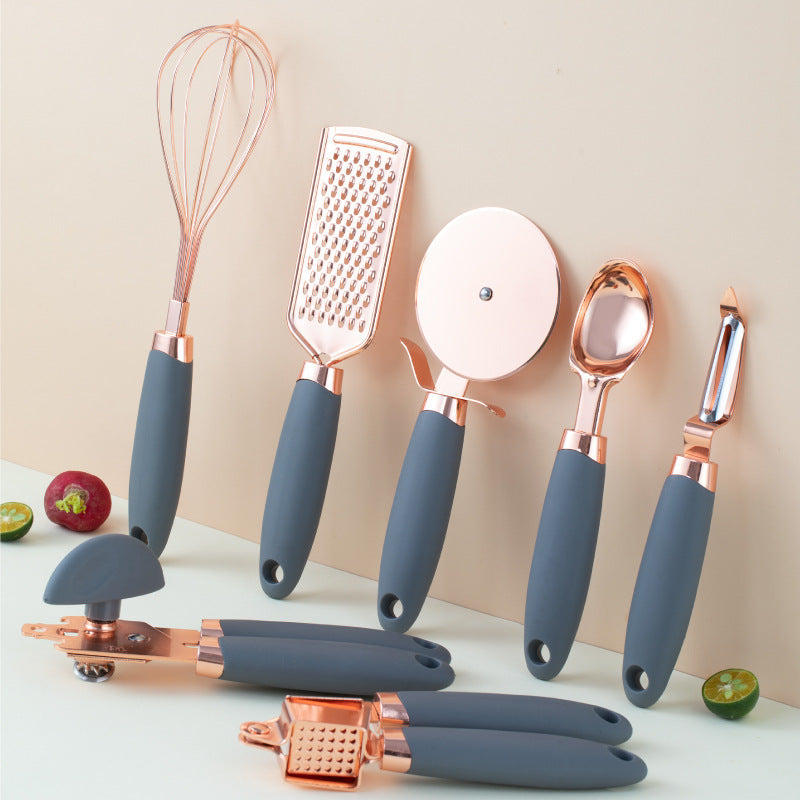 Kitchen Peeler Gadget Copper Plating Set