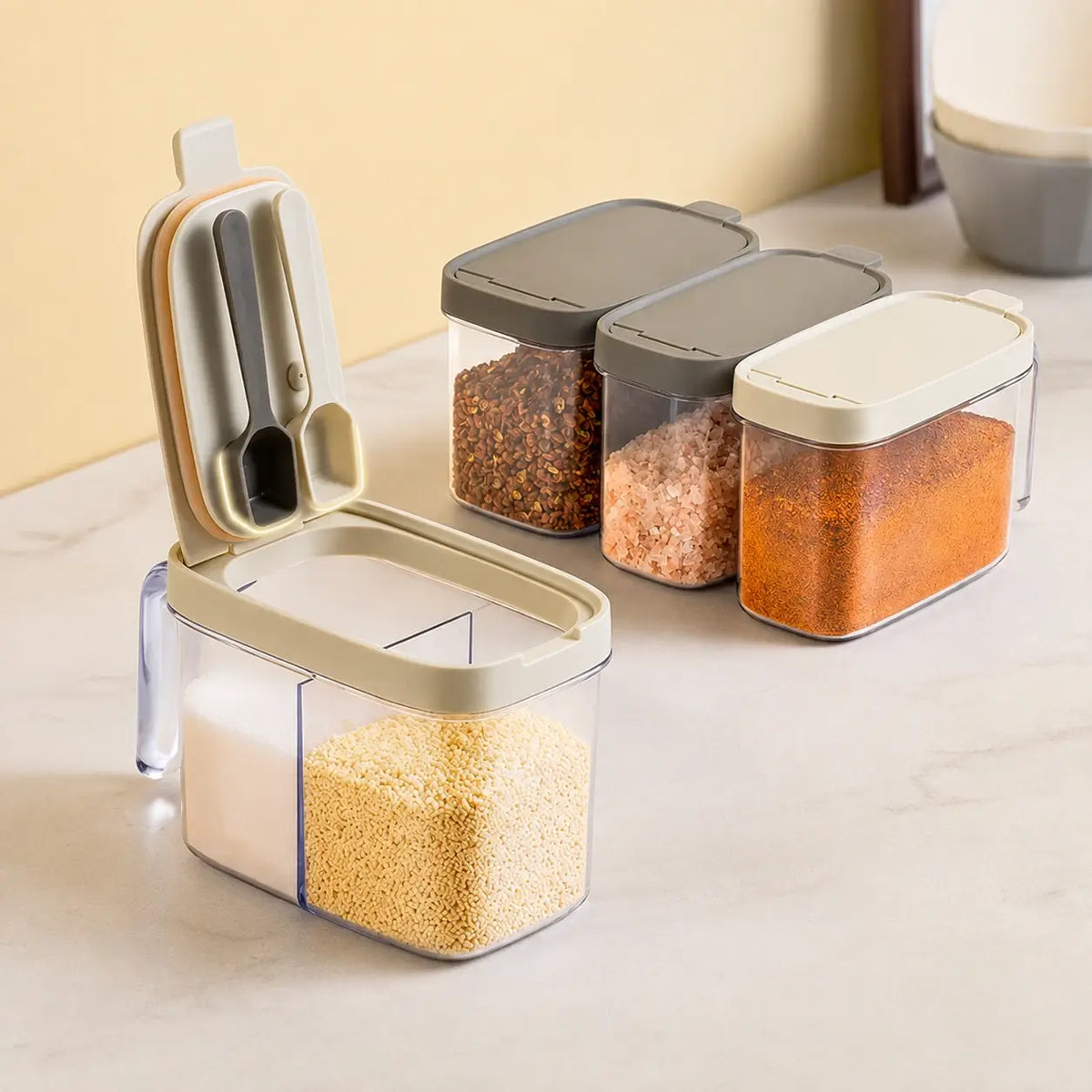 Seal & Scoop Airtight Seasoning Keeper