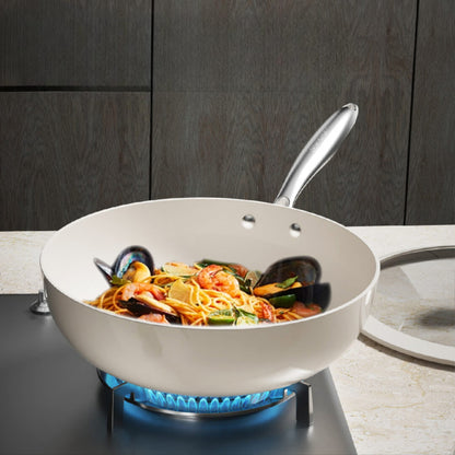 Pebble ceramic glaze non-stick pan