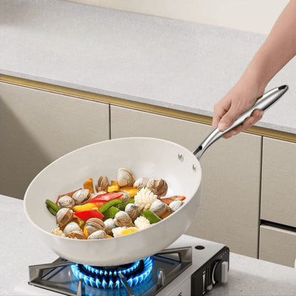 Pebble ceramic glaze non-stick pan