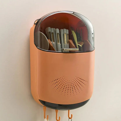 Wall Mount Tableware Storage Holder
