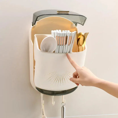 Wall Mount Tableware Storage Holder