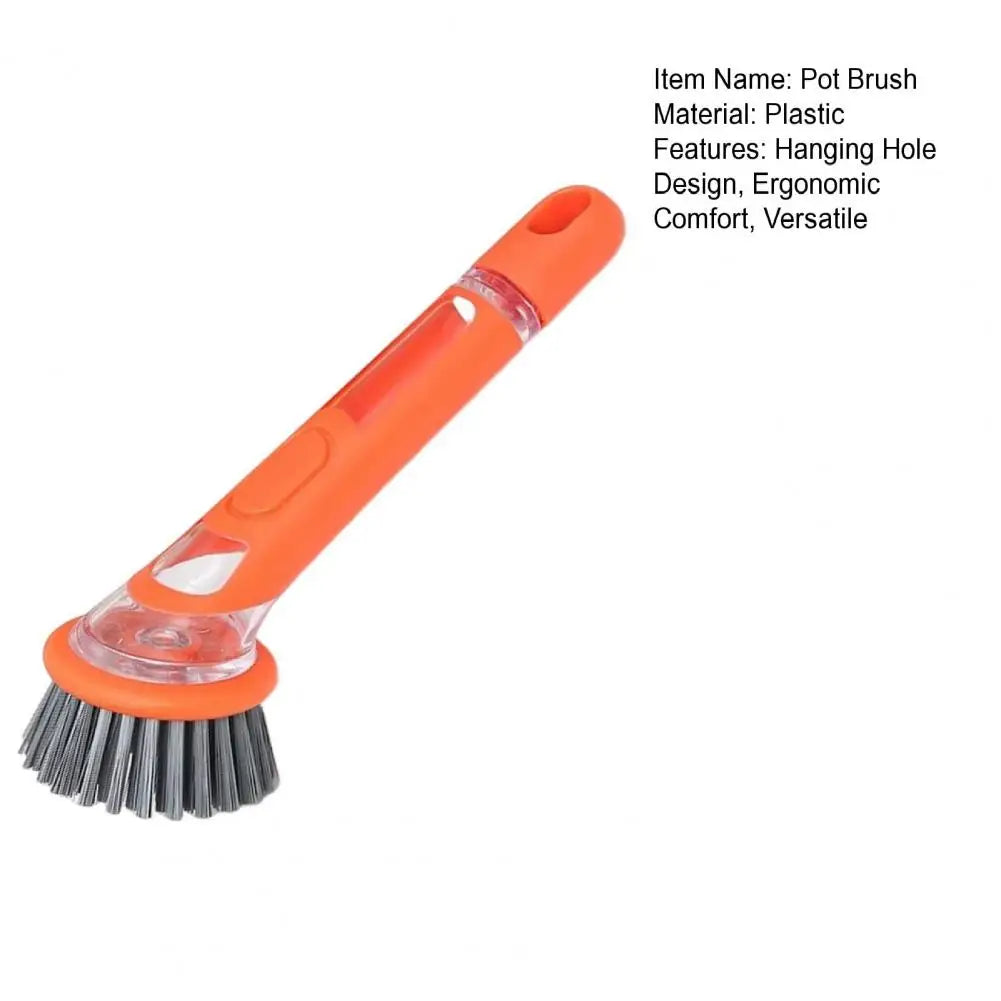 Pot Brush with Soap Dispenser
