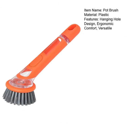 Pot Brush with Soap Dispenser