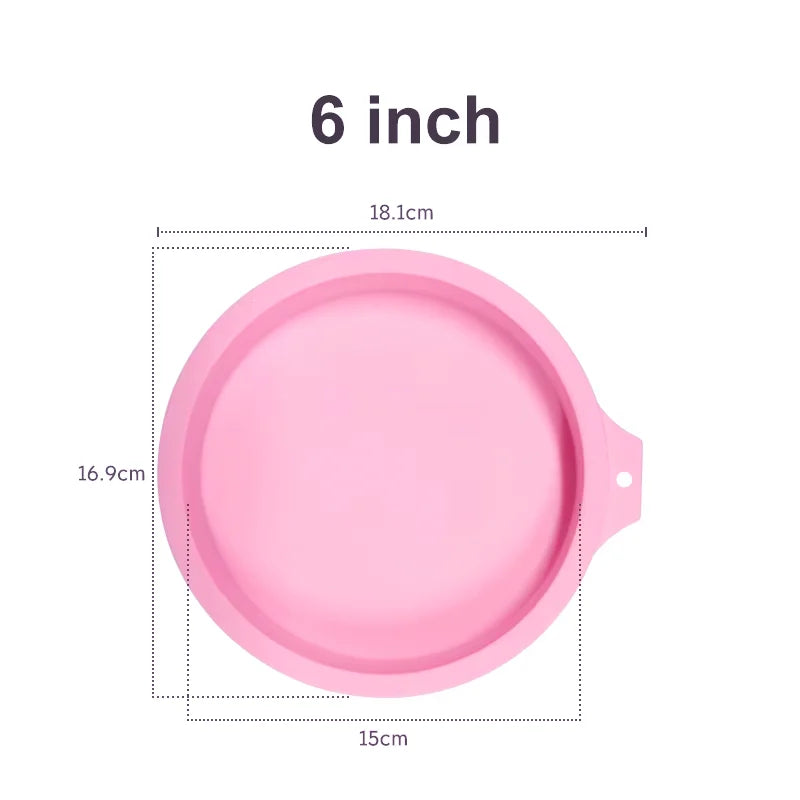 Silicone Cake Mold Set – 4, 6, 8 Inch