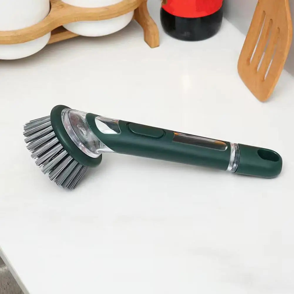 Pot Brush with Soap Dispenser