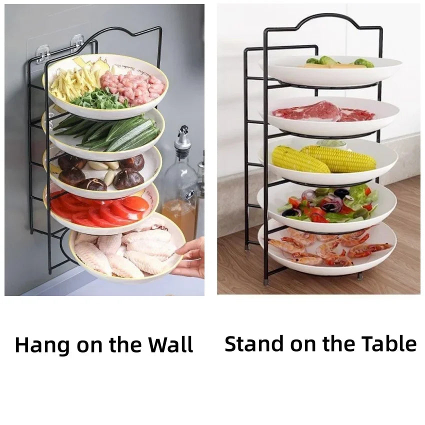 Multilayer Dish & Shelf Organizer