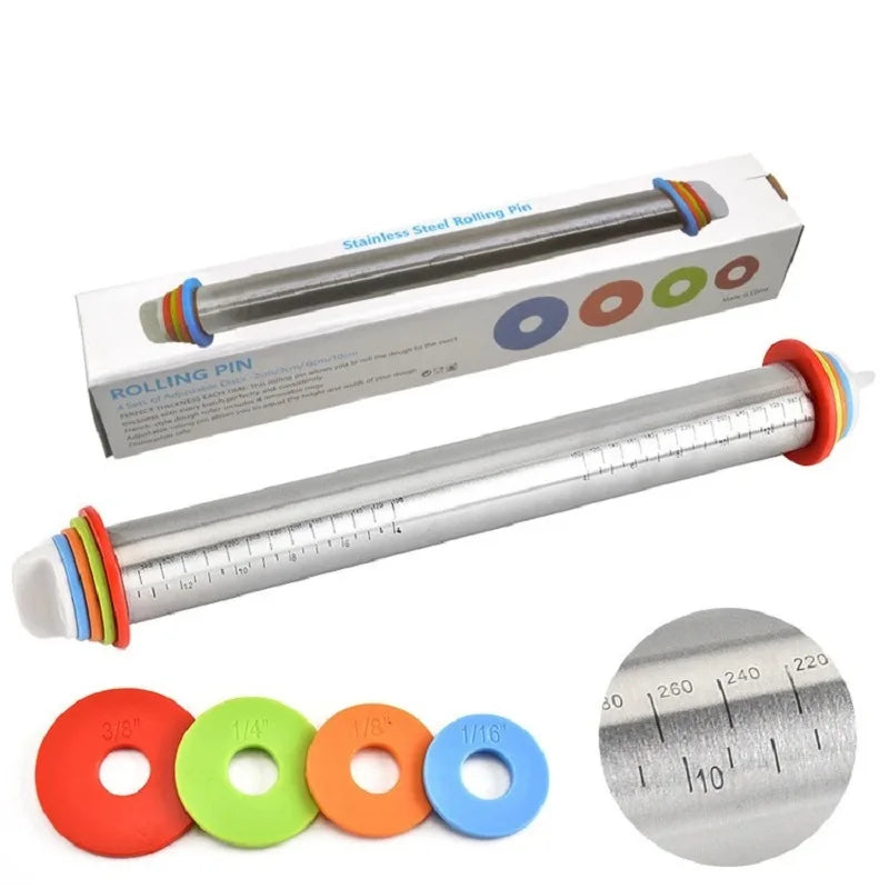 Stainless Steel Adjustable Rolling Pin