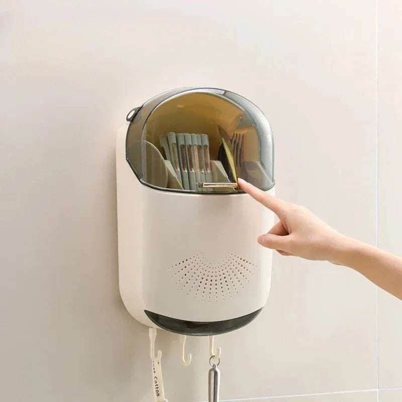 Wall Mount Tableware Storage Holder