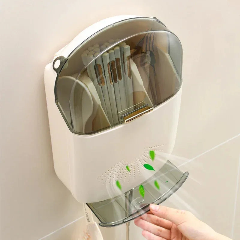 Wall Mount Tableware Storage Holder