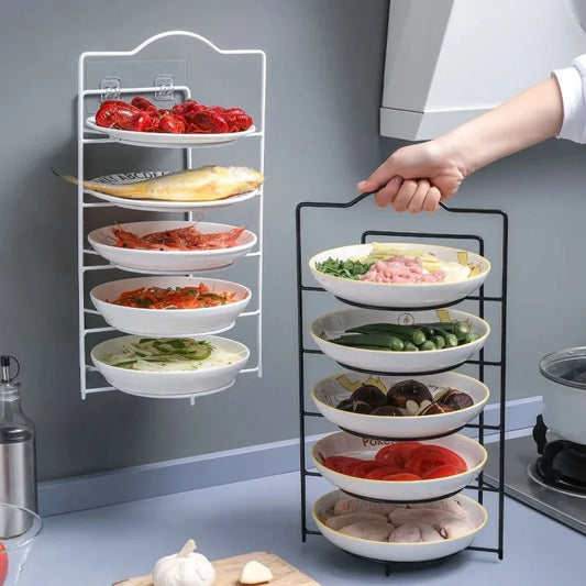 Multilayer Dish & Shelf Organizer