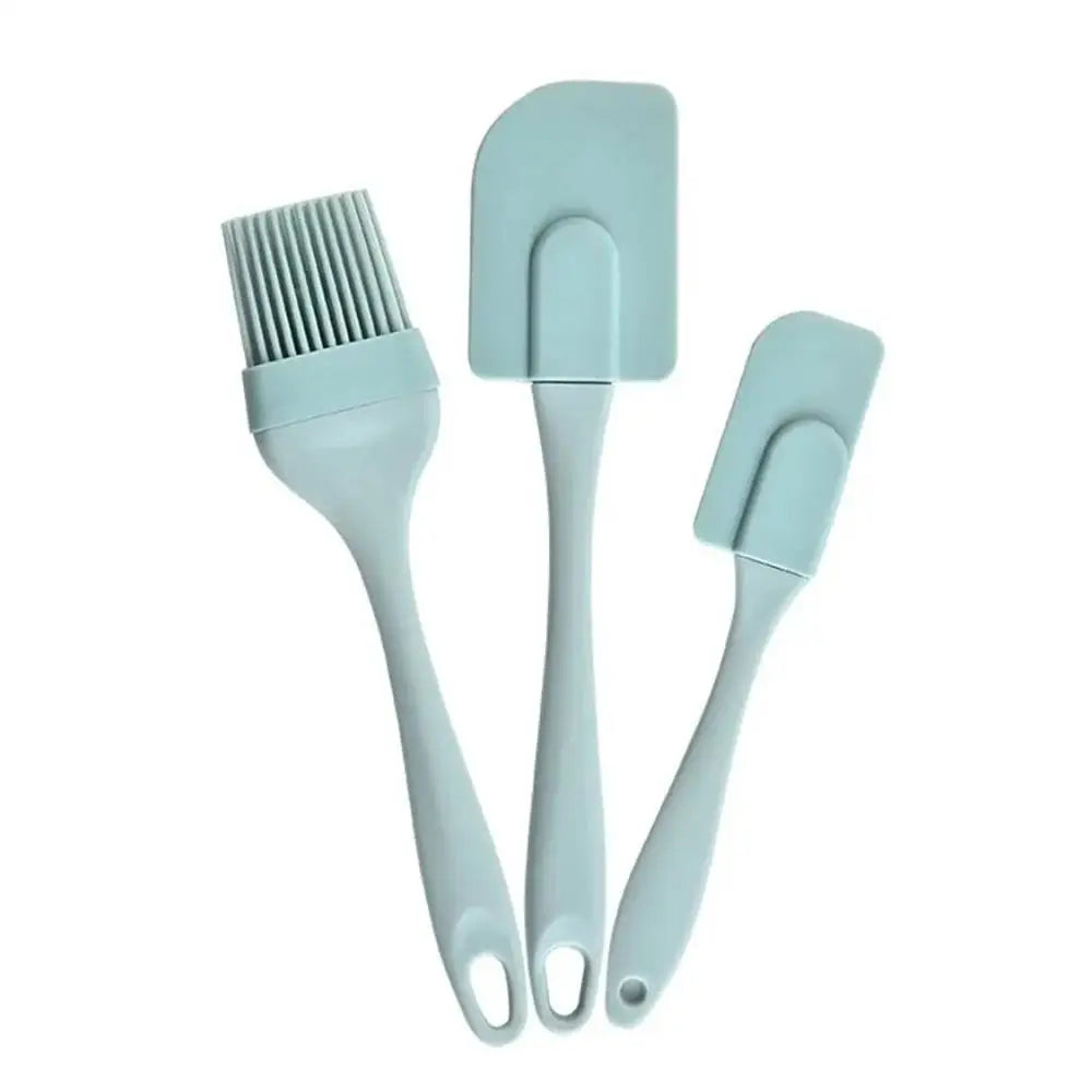 3-Piece Silicone Spatula & Brush Set