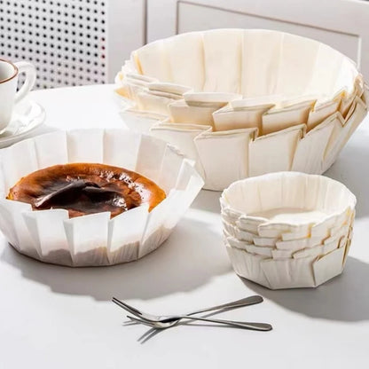 Pre-Cut Cheesecake Paper Molds