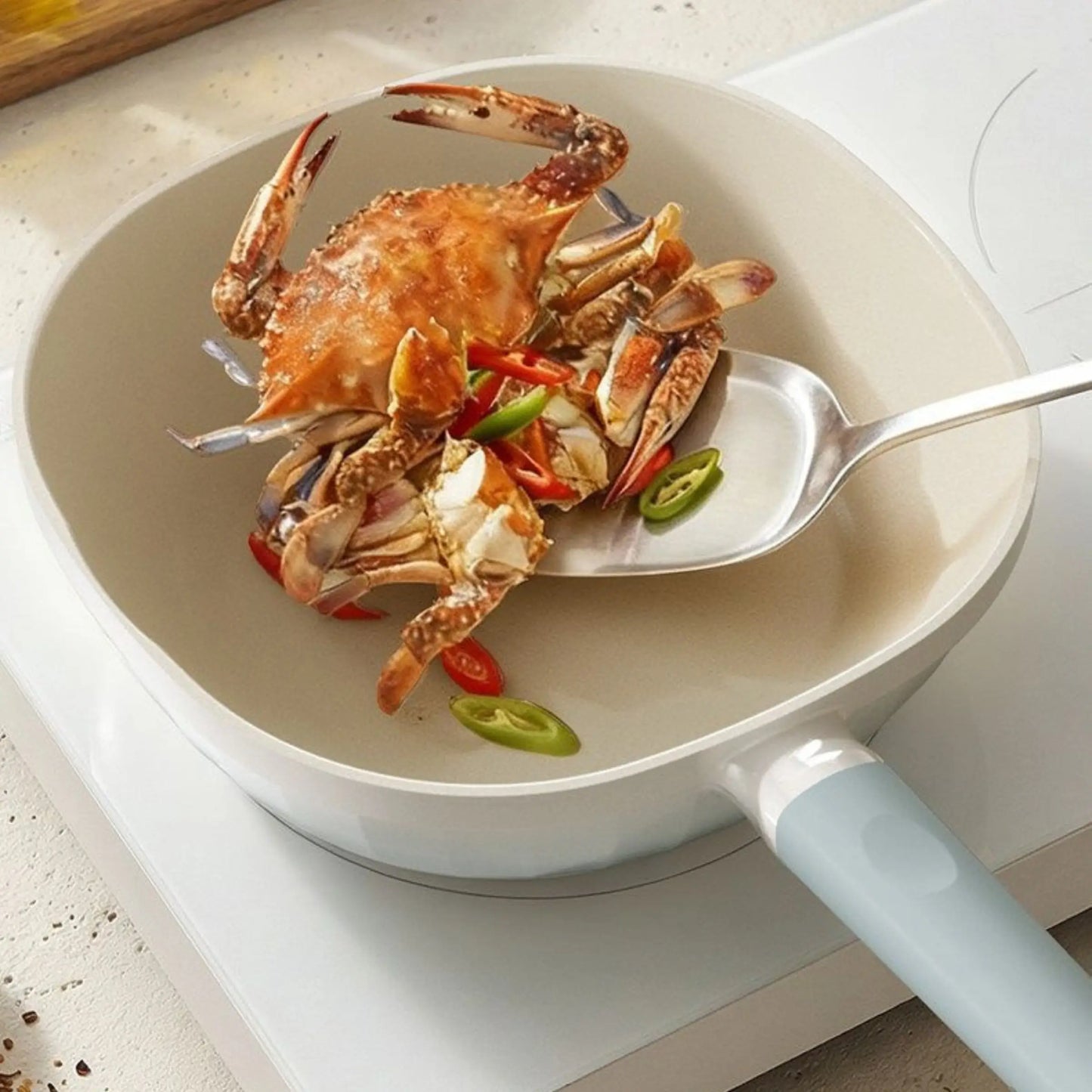 Stone Grain Non-Stick Deep Skillet