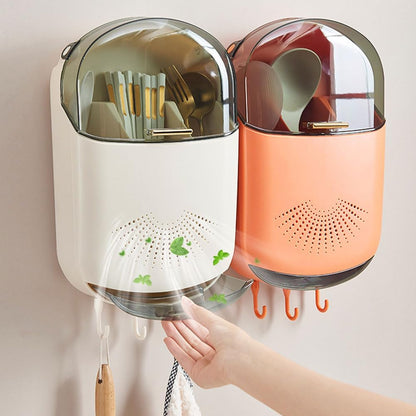 Wall Mount Tableware Storage Holder