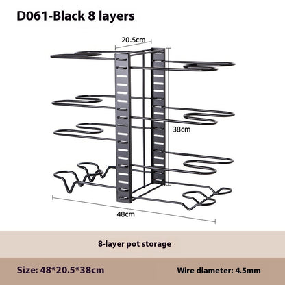 Removable Folding Multi-functional Kitchen Rack