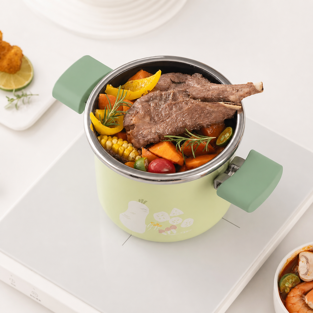 Meat and vegetables