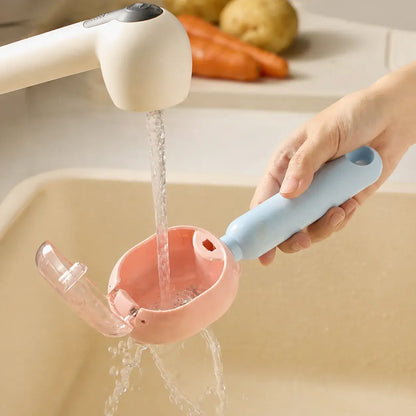 Open PeelCatch collection chamber rinsing under water