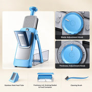 Blue-Gray slicer and its included premium accessories