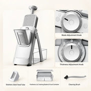 Space Gray slicer and its included premium accessories