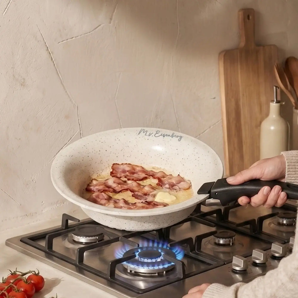 Ceramic pan on a gas cooktop