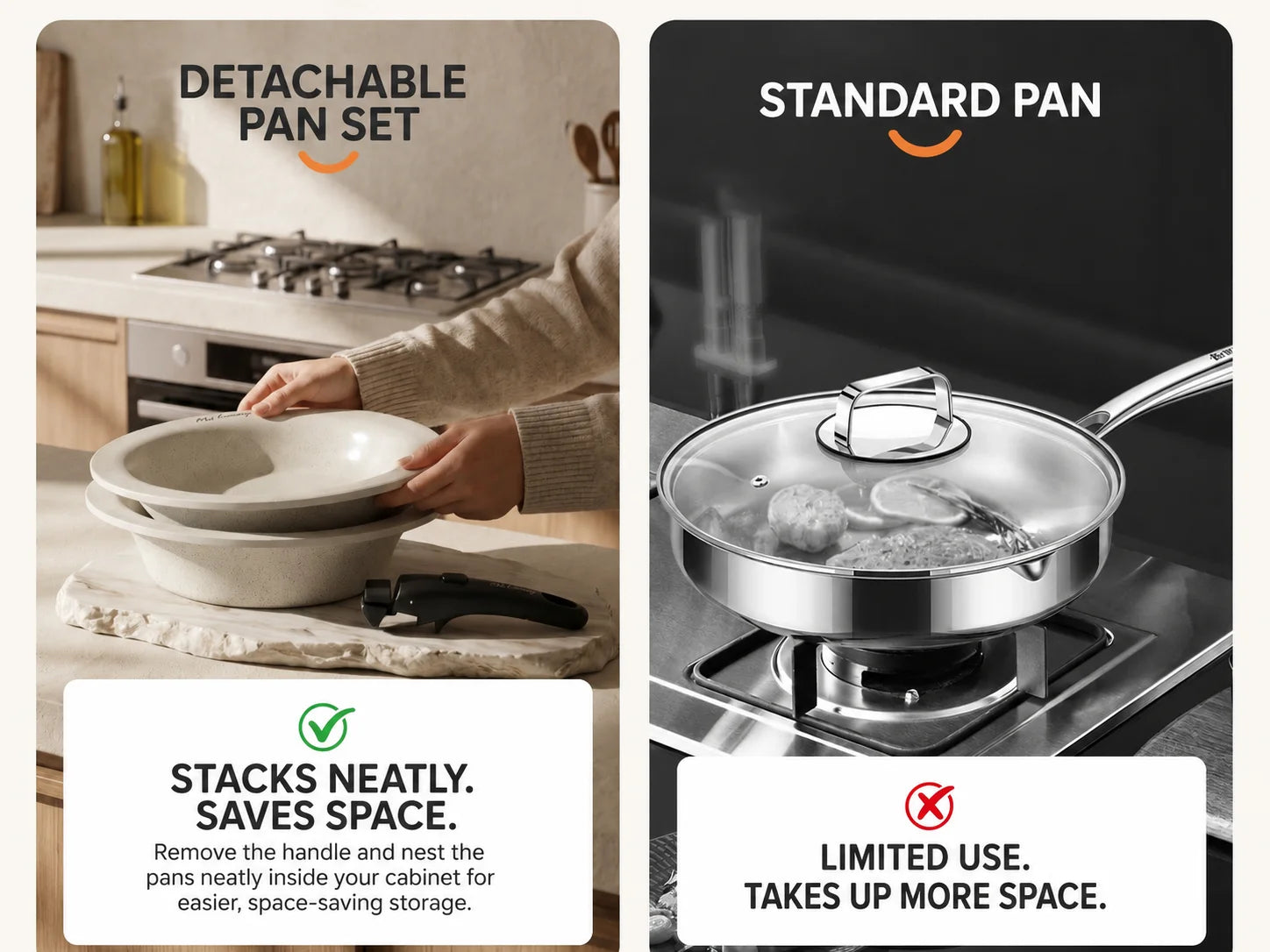 Stackable ceramic cookware storage comparison