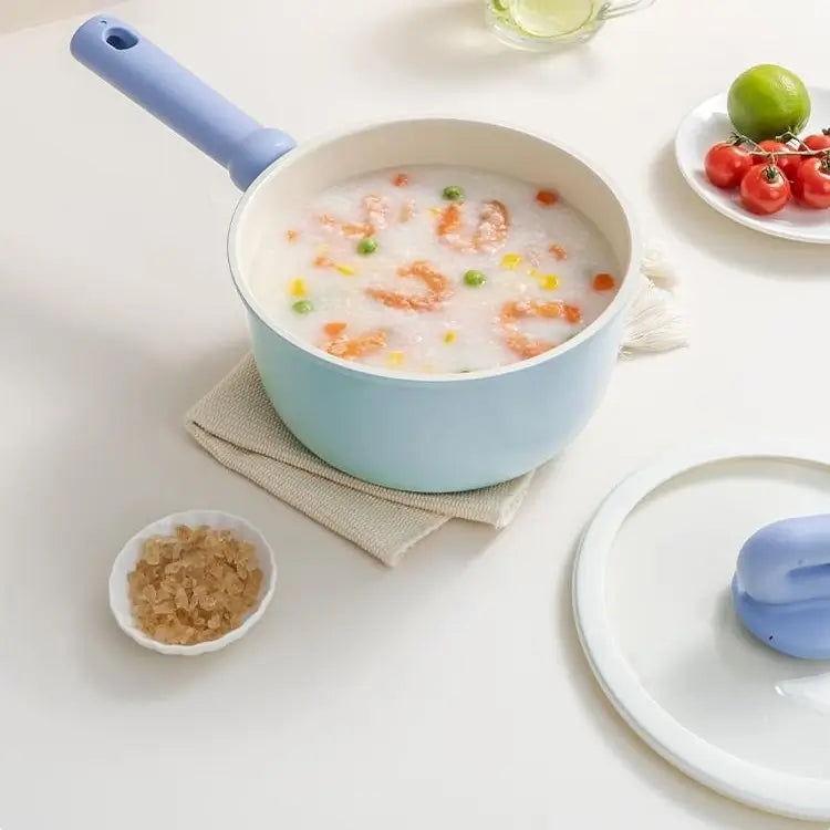 Breakfast porridge in the Little Blue Ceramic Pot